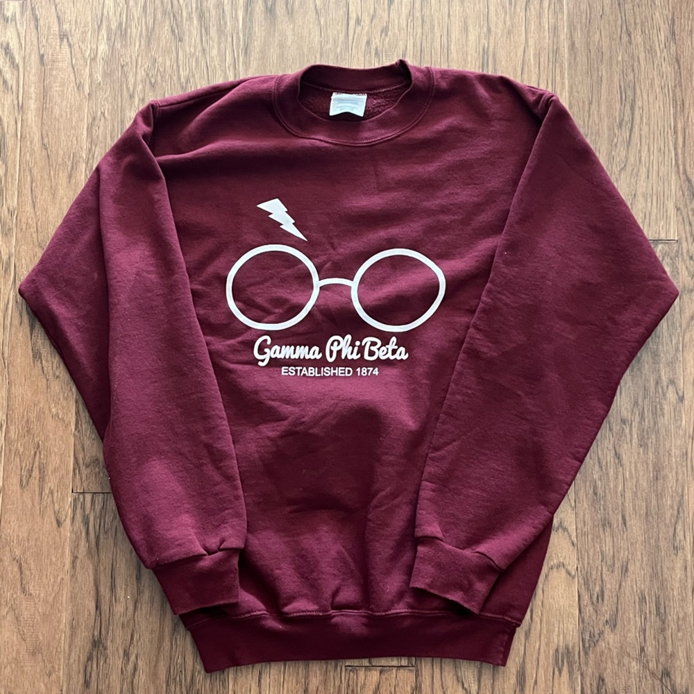 Gamma Phi Beta Harry Potter crew neck sweatshirt S